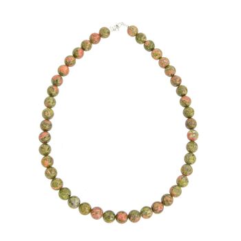 Collier Rubellite - Pierres boules 10mm - 39 - FO 1