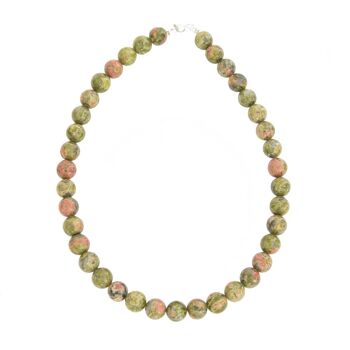 Collier Rubellite - Pierres boules 12mm - 56 - FO 1