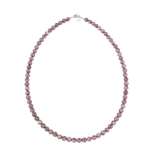 Collier Rubellite - Pierres boules 6mm - 42 - FO