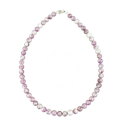 Collier Rubellite - Pierres boules 8mm - 39 - FA