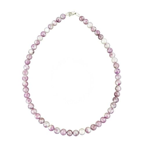 Collier Rubellite - Pierres boules 8mm - 42 - FO