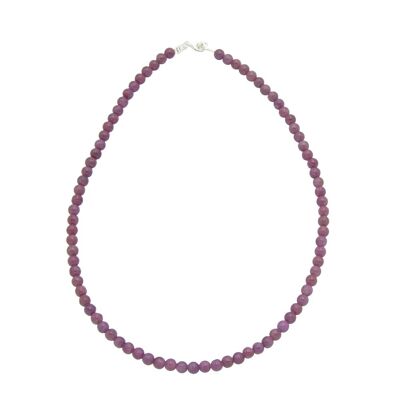 Collier Rubis - Pierres boules 6mm - 42 - FO