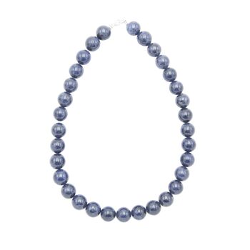 Collier Saphir - Pierres boules 14mm - 39 - FA 2