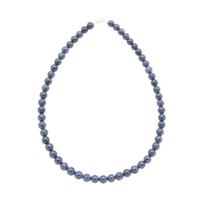 Collier Saphir - Pierres boules 8mm - 39 - FA