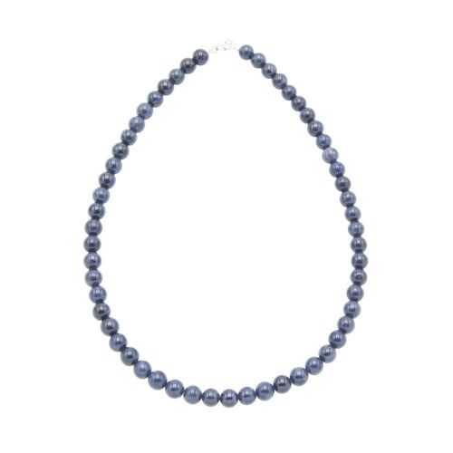 Collier Saphir - Pierres boules 8mm - 56 - FO