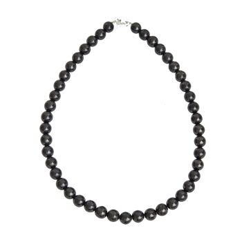 Collier Shungite - Pierres boules 10mm - 56 - FO 1