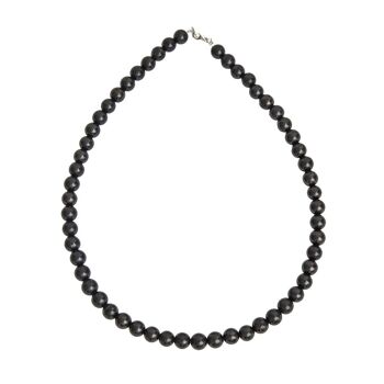 Collier Shungite - Pierres boules 8mm - 48 - FA 1