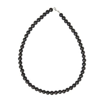 Collier Shungite - Pierres boules 8mm - 48 - FO 2