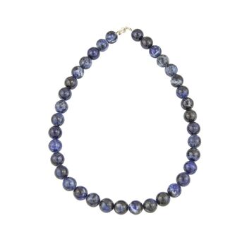 Collier Sodalite - Pierres boules 10mm - 39 - FO 1