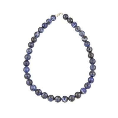 Sodalite necklace - 10mm ball stones - 56 - FO