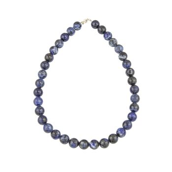 Collier Sodalite - Pierres boules 12mm - 42 - FO 1