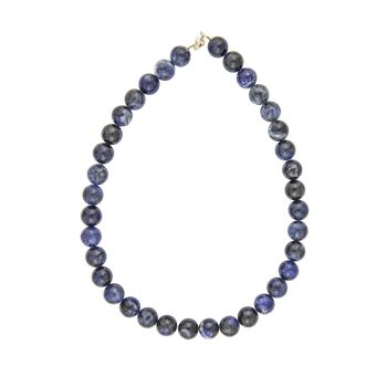Collier Sodalite - Pierres boules 12mm - 42 - FO 2