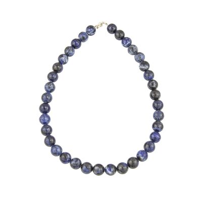 Sodalite necklace - 12mm ball stones - 78 - FO