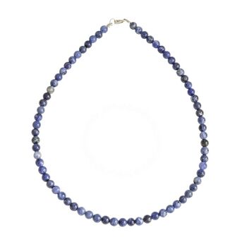 Collier Sodalite - Pierres boules 6mm - 39 - FO 1