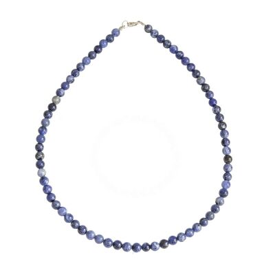 Sodalite necklace - 6mm ball stones - 39 - FO