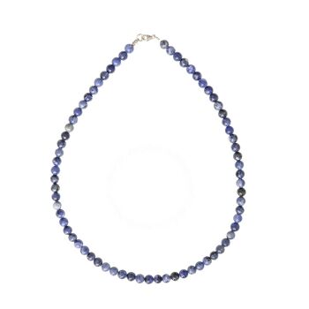 Collier Sodalite - Pierres boules 6mm - 39 - FO 2