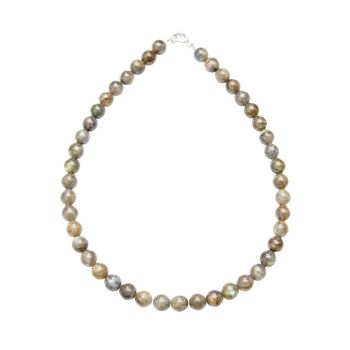 Collier Spectrolite - Pierres boules 10mm - 48 - FA 1