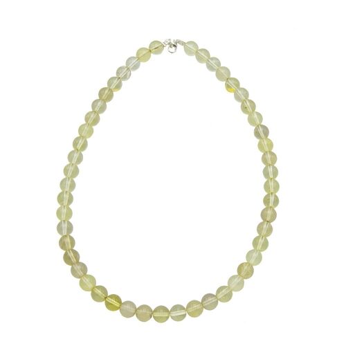 Collier Topaze citron - Pierres boules 10mm - 39 - FA