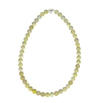 Collier Topaze citron - Pierres boules 10mm - 39 - FA 2