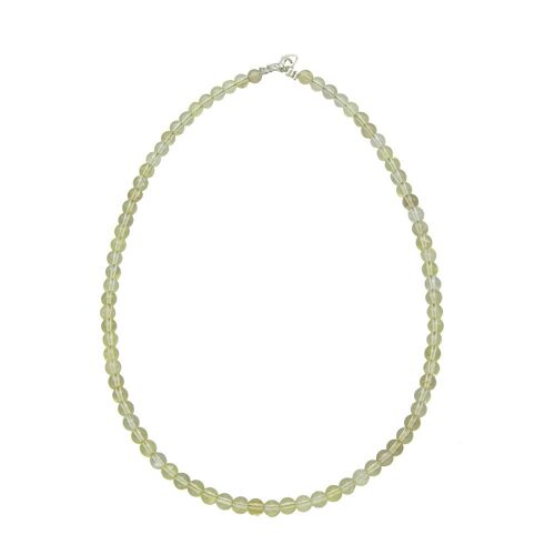 Collier Topaze citron - Pierres boules 6mm - 42 - FA