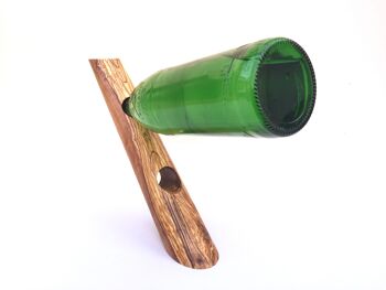 Porte-bouteille "Stamm" pour 2 bouteilles en bois d'olivier 2