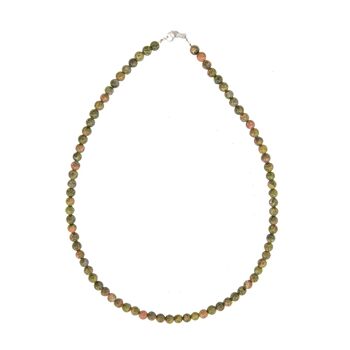 Collier Unakite - Pierres boules 6mm - 100 - FA 2