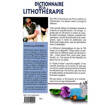 Dictionnaire de la lithothérapie 2