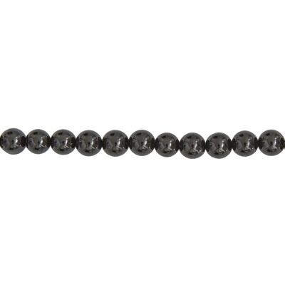 Black Agate thread - 6mm ball stones