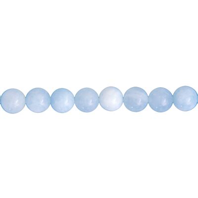 Aquamarine thread - 12mm ball stones