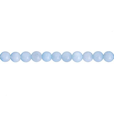 Aquamarine thread - 6mm ball stones