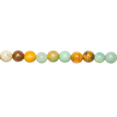 Multicolored Amazonite thread - 8mm ball stones
