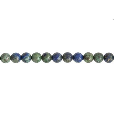Chrysocolla thread - 6mm ball stones