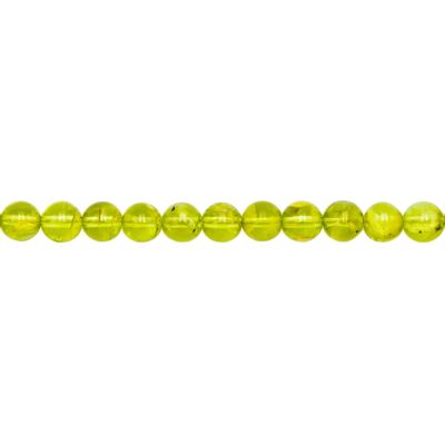 Chrysolite thread - 6mm ball stones