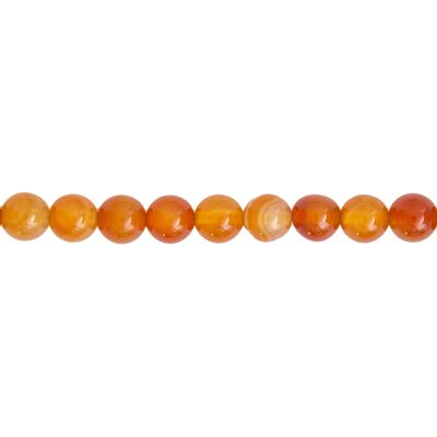 Carnelian thread - 10mm ball stones