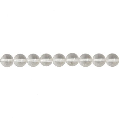 Rock crystal thread - Ball stones 10mm