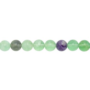Fil Fluorine multicolore - Pierres boules 12mm