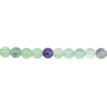 Fil Fluorine multicolore - Pierres boules 8mm