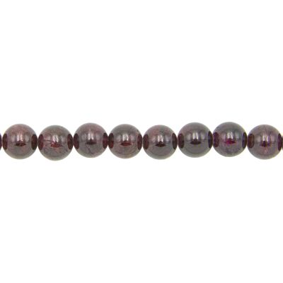 Red garnet thread - 12mm ball stones