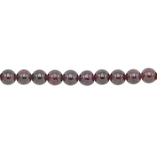 Fil Grenat rouge - Pierres boules 8mm