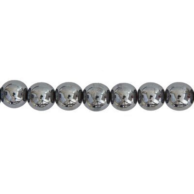 Hematite thread - 14mm ball stones