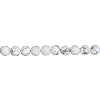 Howlite wire - 8mm ball stones