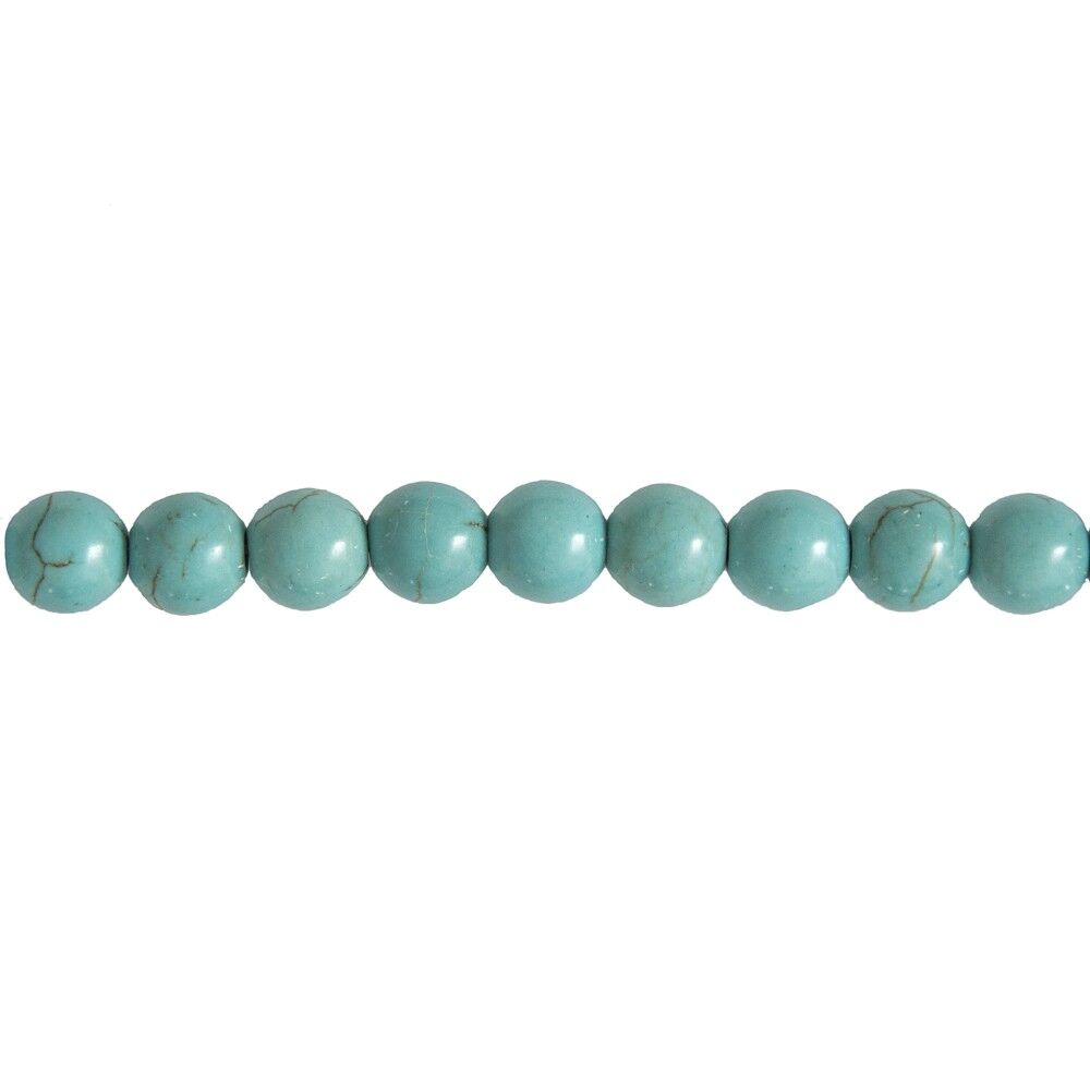 Filo Howlite blu - Pietre a sfera da 10 mm