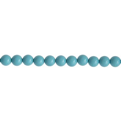 Filo Howlite blu - Pietre a sfera da 6 mm