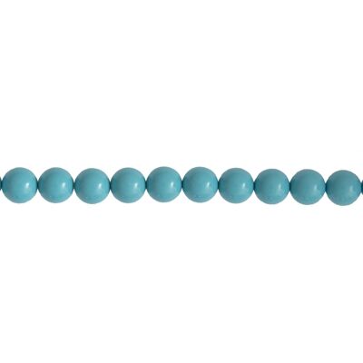 Blue Howlite thread - 8mm ball stones