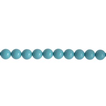 Fil Howlite bleue - Pierres boules 8mm