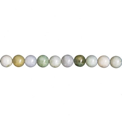 Burmese jade thread - 8mm ball stones