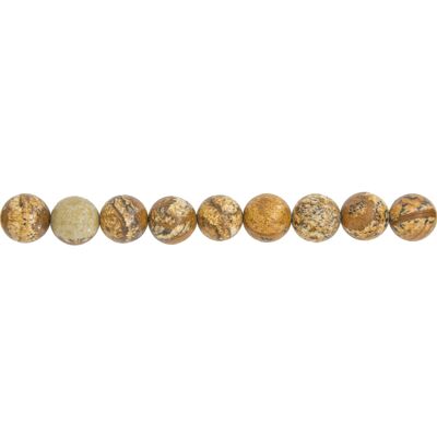 Landscape Jasper thread - Ball stones 10mm