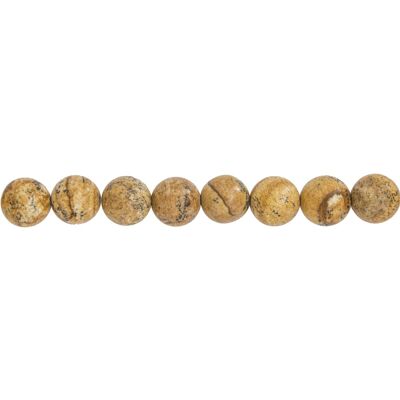 Landscape Jasper Thread - Ball stones 12mm