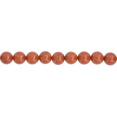 Red Jasper thread - 10mm ball stones
