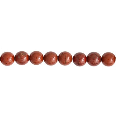 Red Jasper thread - 12mm ball stones